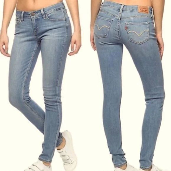 Levi's Denim - LEVI'S 535 Red Tab Super Skinny Stretchy Mid Rise blue jeans Size 26